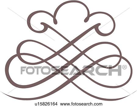 Grey loops and lines View Large Clip Art Graphic Clipart - Grey loops and lines . Fotosearch