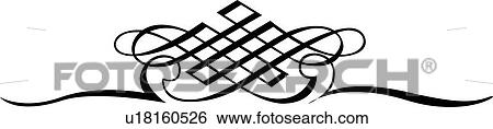 Grid Pattern Calligraphic Design View Large Clip Art Graphic Clip Art - Grid Pattern Calligraphic Design. Fotosearch