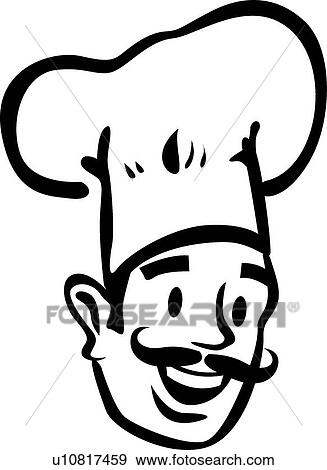 Clip Art - Happy chef. Fotosearch