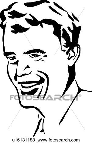 Happy man head shot View Large Clip Art Graphic Clip Art - Happy man head shot. Fotosearch