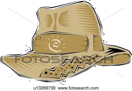 Hat View Large Clip Art Graphic Clipart - Hat. Fotosearch