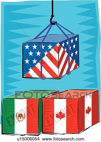 Clipart - International trade . Fotosearch