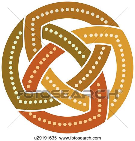 Clipart - Interwoven Arabesque Design. Fotosearch