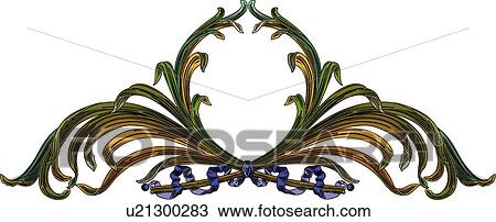 Clipart - Leaf Banner. Fotosearch