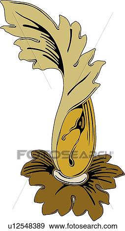 Leaf Printer Ornament View Large Clip Art Graphic Clip Art - Leaf Printer Ornament. Fotosearch
