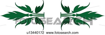 Leaves with copy space View Large Clip Art Graphic Clipart - Leaves with copy space. Fotosearch