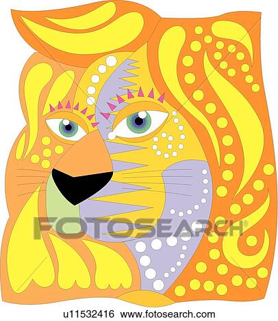 Leo View Large Clip Art Graphic Clip Art - Leo. Fotosearch