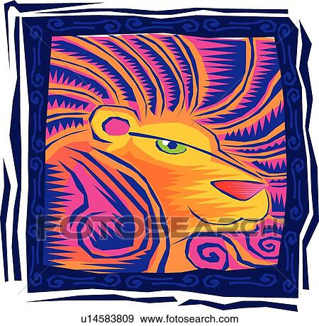 Leo View Large Clip Art Graphic Clip Art - Leo. Fotosearch