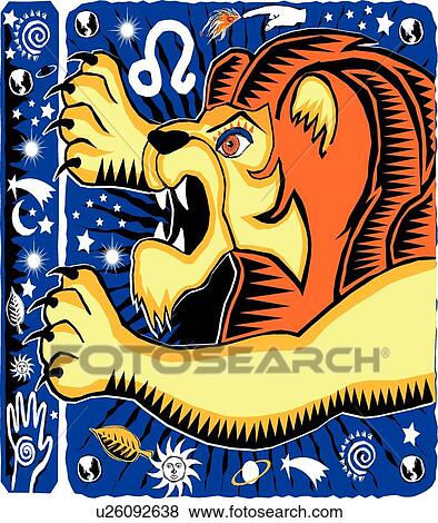 Leo View Large Clip Art Graphic Clip Art - Leo. Fotosearch