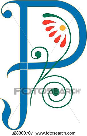 Clip Art - Letter P. Fotosearch