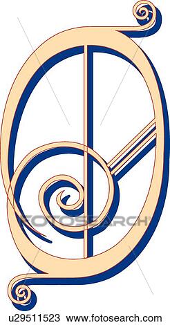 Lubna Capital O View Large Clip Art Graphic Clipart - Lubna Capital O. Fotosearch