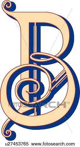 Lubna letter B View Large Clip Art Graphic Clipart - Lubna letter B. Fotosearch