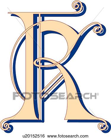 Clip Art - Lubna letter K. Fotosearch