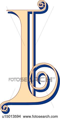 Clipart - Lubna letter L. Fotosearch