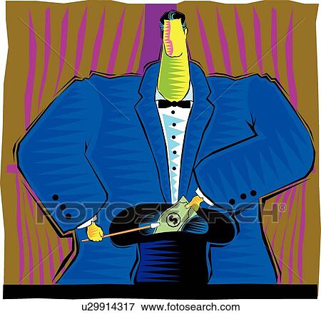 Clip Art - Magician . Fotosearch