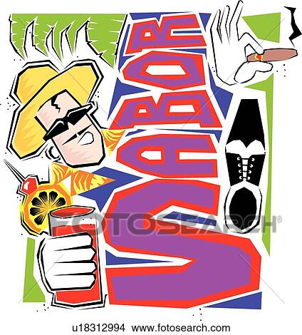 Man with food and drinks View Large Clip Art Graphic Clipart - Man with food and drinks. Fotosearch