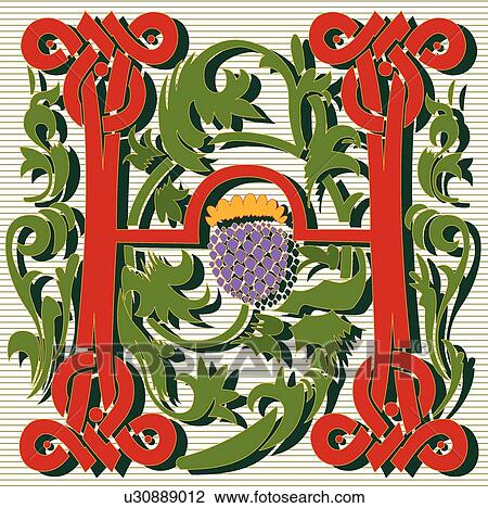 Clipart - Masselle Capital H. Fotosearch