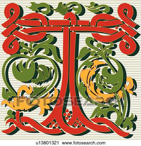 Clipart - Masselle letter T. Fotosearch