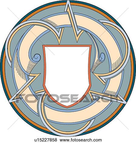 Modern Blue and Brown Round Frame View Large Clip Art Graphic Clip Art - Modern Blue and Brown Round Frame. Fotosearch