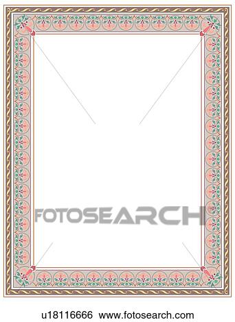 Clip Art - Multi Colored Border. Fotosearch