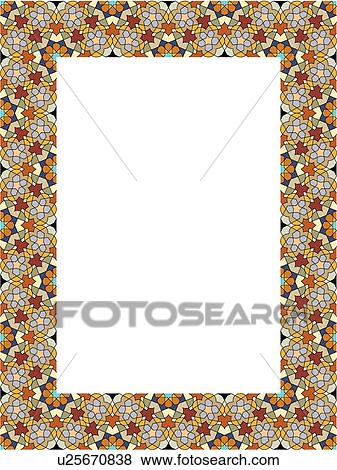 Multi Colored Retro Border View Large Clip Art Graphic Clip Art - Multi Colored Retro Border. Fotosearch