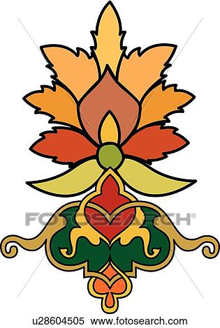 Multicolored leaf design View Large Clip Art Graphic Clipart - Multicolored leaf design . Fotosearch
