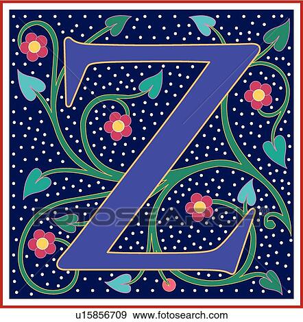 Clip Art - Nabel letter Z. Fotosearch