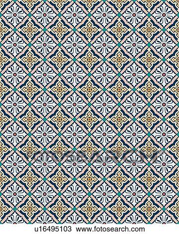 Navy floral background pattern View Large Clip Art Graphic Clipart - Navy floral background pattern. Fotosearch