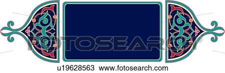 Clipart - Navy rectangle with copy space. Fotosearch