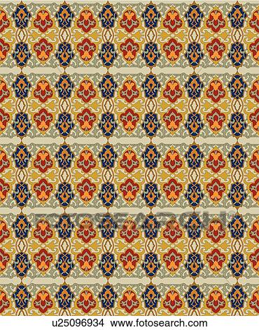 Navy red orange and green fancy background pattern View Large Clip Art Graphic Clipart - Navy red orange and green fancy background pattern. Fotosearch
