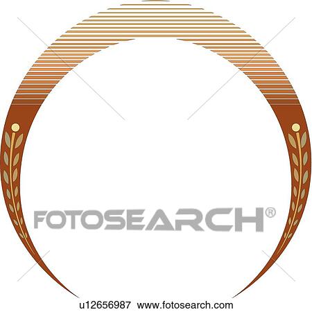 Orange and brown circular Frame with leaf accents View Large Clip Art Graphic Clip Art - Orange and brown circular Frame with leaf accents. Fotosearch