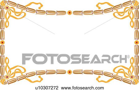Orange and brown frame View Large Clip Art Graphic Clipart - Orange and brown frame. Fotosearch