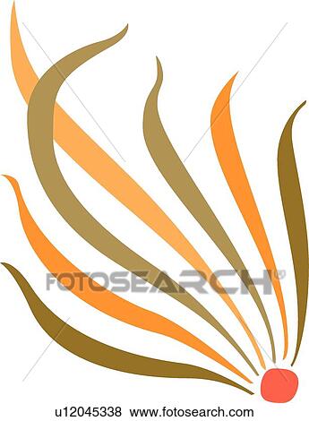 Orange and green leaves View Large Clip Art Graphic Clip Art - Orange and green leaves . Fotosearch