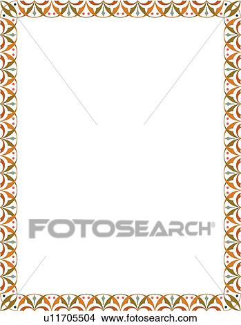 Orange and Green Modern Border View Large Clip Art Graphic Clipart - Orange and Green Modern Border. Fotosearch