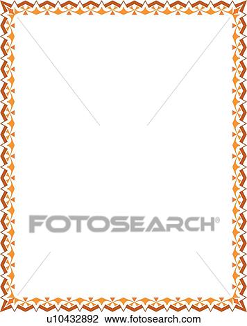 Orange and Red Modern Border View Large Clip Art Graphic Clipart - Orange and Red Modern Border. Fotosearch