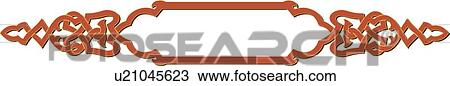 Orange Decorative Banner View Large Clip Art Graphic Clipart - Orange Decorative Banner. Fotosearch