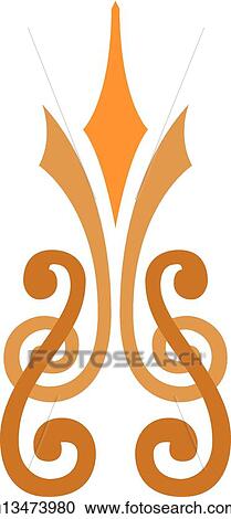 Orange design View Large Clip Art Graphic Clipart - Orange design . Fotosearch