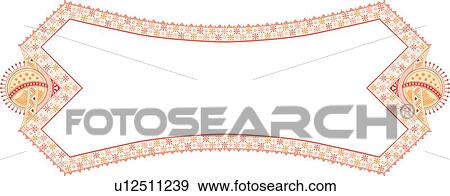 Clip Art - Orange frame. Fotosearch
