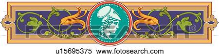 Orange, green and purple rectangle with face Design Ornament View Large Clip Art Graphic Clipart - Orange, green and purple rectangle with face Design Ornament. Fotosearch