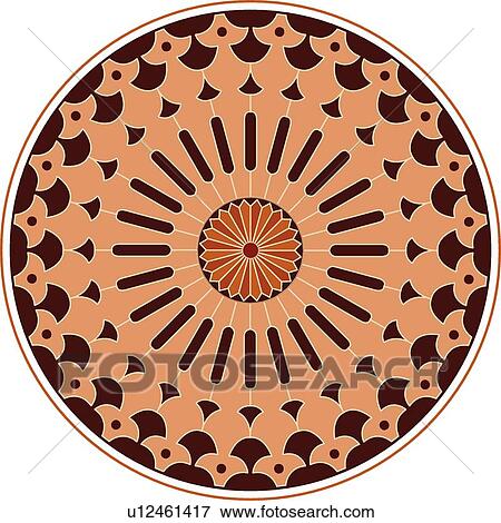 Orange, pink and burgundy round pattern Design Ornament View Large Clip Art Graphic Clip Art - Orange, pink and burgundy round pattern Design Ornament. Fotosearch