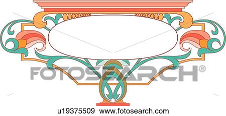 Orange, pink, green and red horizontal oval header View Large Clip Art Graphic Clip Art - Orange, pink, green and red horizontal oval header. Fotosearch