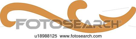 Orange swirl View Large Clip Art Graphic Clipart - Orange swirl . Fotosearch