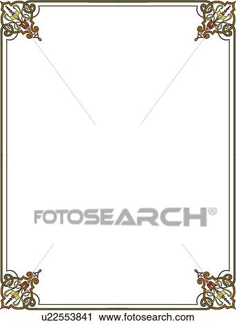 Ornate Border View Large Clip Art Graphic Clipart - Ornate Border. Fotosearch