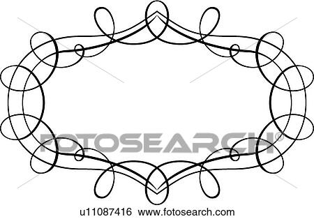 Oval Calligraphic Design View Large Clip Art Graphic Clip Art - Oval Calligraphic Design. Fotosearch