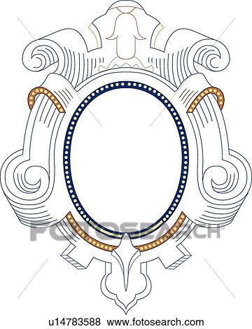 Clip Art - Oval Frame. Fotosearch