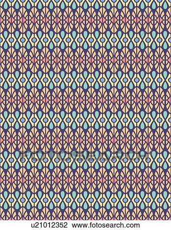 Oval pink teal and cream background pattern View Large Clip Art Graphic Clipart - Oval pink teal and cream background pattern. Fotosearch