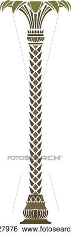 Palm Tree View Large Clip Art Graphic Clip Art - Palm Tree. Fotosearch