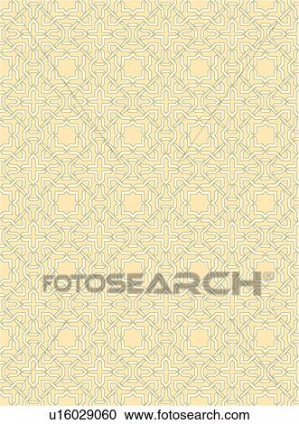 Clipart - Peach and cream modern background pattern. Fotosearch