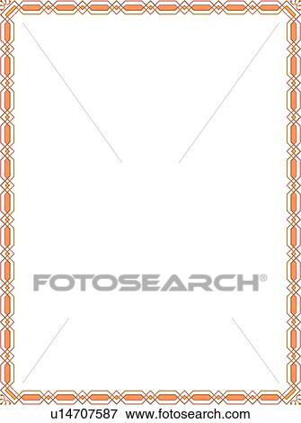 Clip Art - Peach Border. Fotosearch