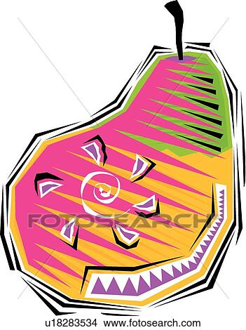 Clipart - Pear. Fotosearch